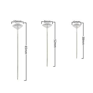 大AL652625钻针1万根头针固定针大号工厂100装 00石散蝴蝶针