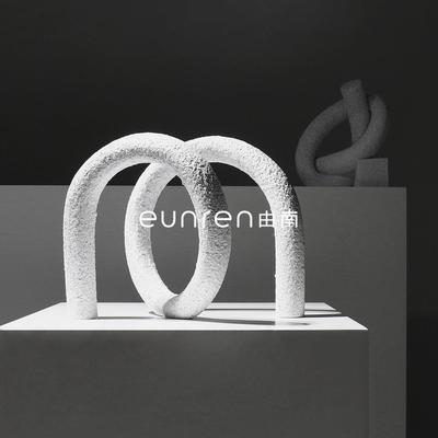 约现代LCB白黄树绕脂创意缠摆件板房简间客厅茶几书房桌面样软装