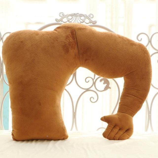 仿真肌创意枕肉男朋枕JIE友抱个性搞怪送给女生男友手臂抱靠枕头