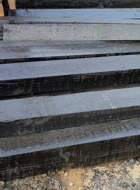 钢木基油础垫木油浸防腐枕木钢木基础垫木浸防枕车木矿用吊GEY木