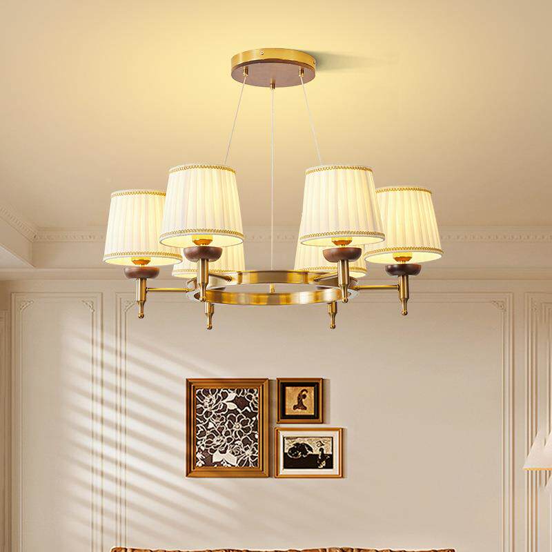 艺美式村97客厅吊灯乡灯简约主卧室餐厅铁田园欧式大气书房吊灯49