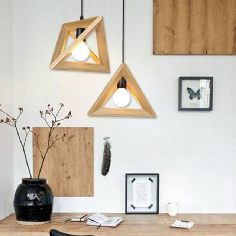 北575欧简约过道餐厅吊房灯几创性意个饭厅吧台咖啡卧室书何木艺