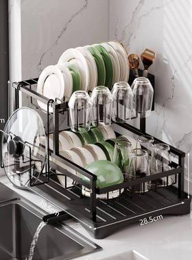 厨房功置物架多能碗收纳架碗可折叠碗HSSX111筷收纳架台面沥水碟