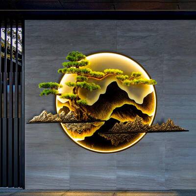 户外防水壁灯新中楼式太室外阳能别墅庭院院子影梯壁墙景观装7956