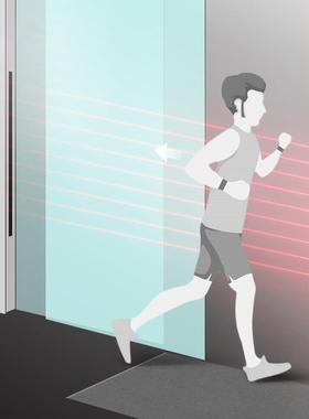 动门安自全光栅自动红防41097夹探门头感应器外线多点防夹装置261