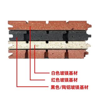 天戈玻镁陶铝红槽孔吸音报告厅音乐416厅学校白玻镁隔音吸板声材