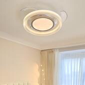 风扇灯20电25新款 家用客厅餐吊厅扇灯卧室一扇吊灯体带电风扇297