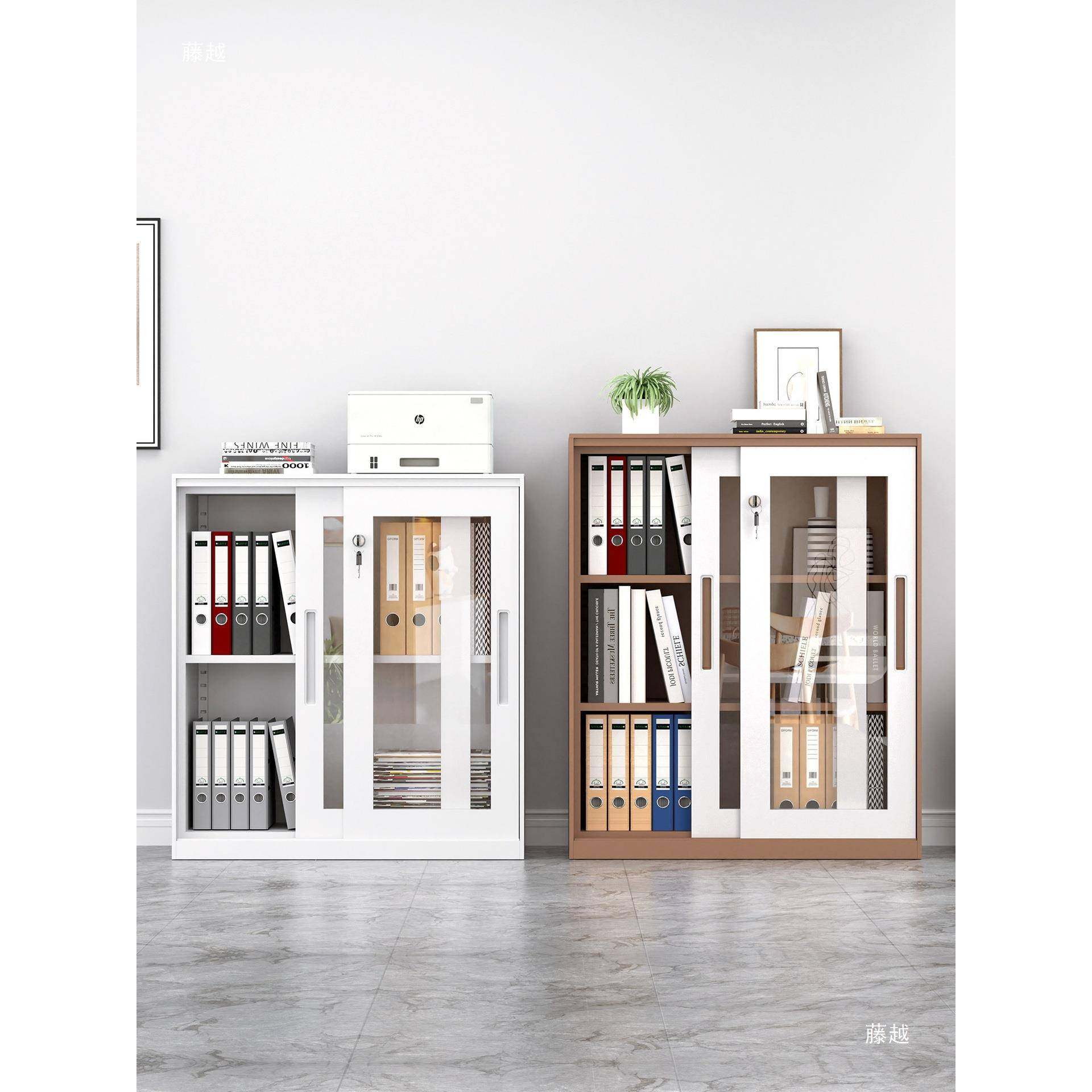 办文公室件柜靠墙储物柜带锁铁皮收ZML纳柜推拉门移桌边矮柜置柜,电子元器件市场,其它元器件,淘宝优惠券,粉丝福利购,淘宝优惠卷