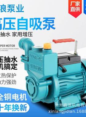 家用自泵吸泵水井水泵ASW220V自来水管增压漩涡道式离心泵抽抽水