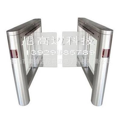 NGM指纹门禁考勤自入动摆闸NGM-BH05工出打指模放行通电动薄款型