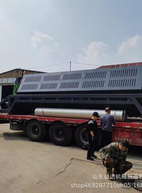 6m长火烧铁翻新锈干磨除机带除尘光器10立自方容量六角滚筒932抛