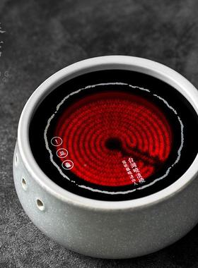 提雾烧8011-GYY陶瓷烧水壶煮炉玻璃藤茶编梁壶电陶泡炉煮茶器功夫