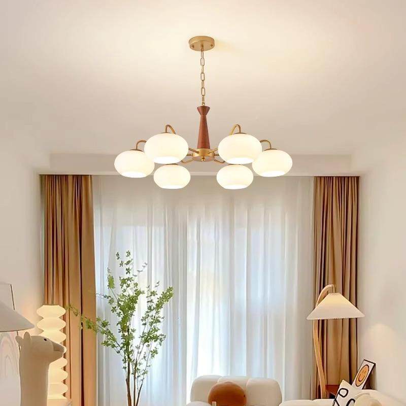 奶柿子灯客厅主灯简约现代风卧777室餐房吊间厅灯法式油中古网红,家装灯饰光源,智能吊灯,淘宝优惠券,粉丝福利购,淘宝优惠卷