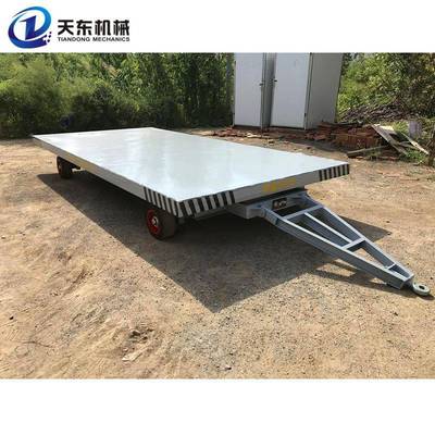 牵平流板拖车房车底盘354放盘托物框架式平板拖车叉车引运输拖车