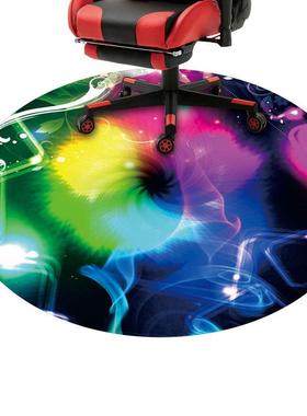 圆电竞桌椅学习形地垫15423防地椅板刮防滑地垫