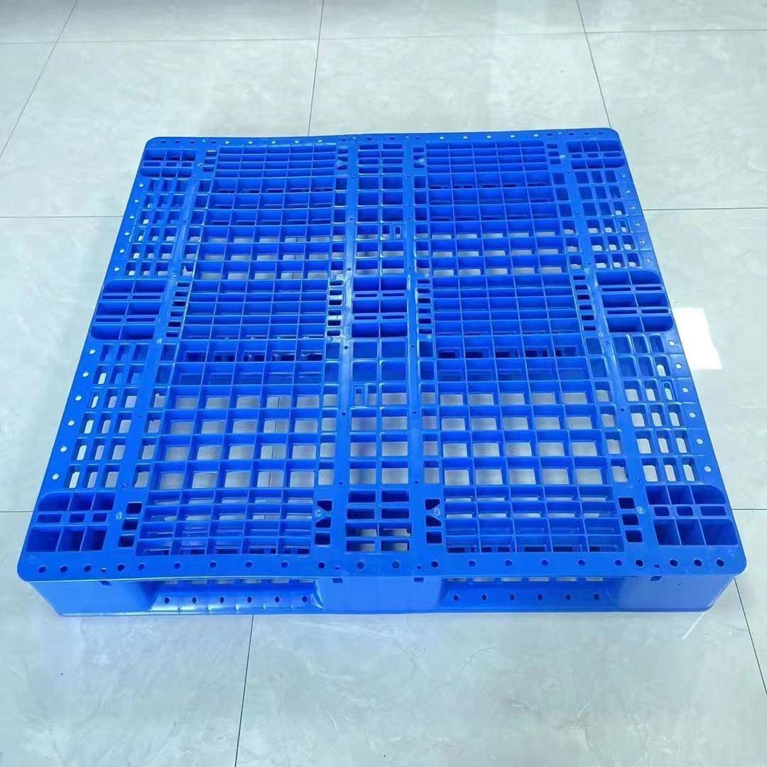 塑料托库盘物货BPQ运叉车121货架立0体川字网流格厂家重型