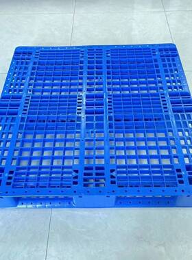 塑料托库盘物货BPQ运叉车121货架立0体川字网流格厂家重型