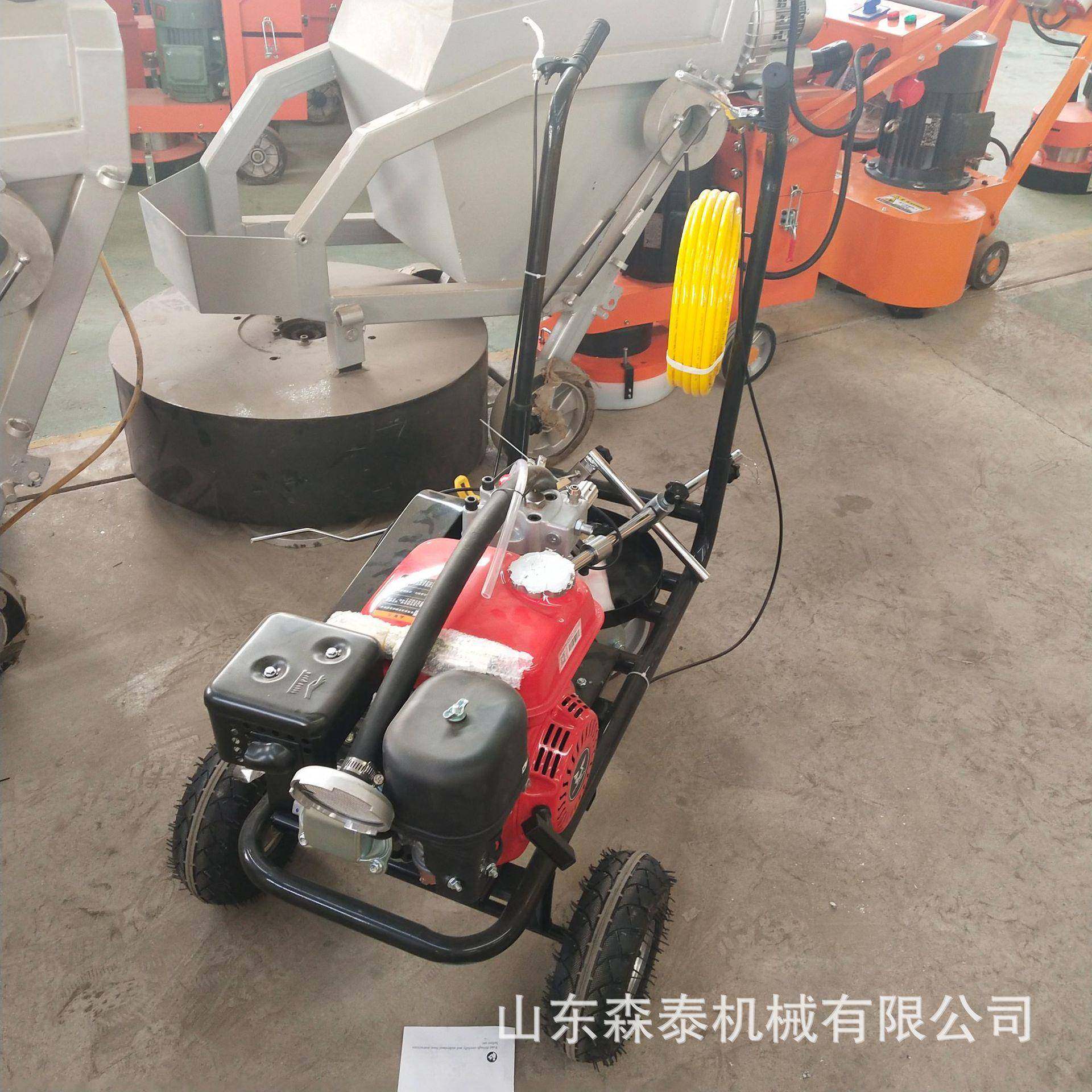 手推冷喷划机小区沥青道路401画线机线工车间地下停车场厂划线机