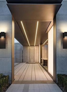 现代约EDHS7002-D户外防水壁灯庭院外墙别墅简大门室外防雨防锈阳