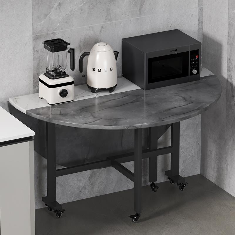 L7折叠餐0桌家用小户可伸缩圆家餐桌简约B-01租房饭桌庭1人型聚会