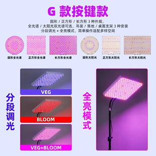 厂直销全植光谱CIM植物生长灯家桌三脚架红蓝补光灯面家用花店物