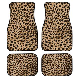 车用脚垫四件套车通垫用汽脚季 垫四通用大包围地217动物皮图案