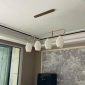 中古法方式 餐吊灯后现吊现代网红陶瓷蒜头代简420约风吧台长形餐