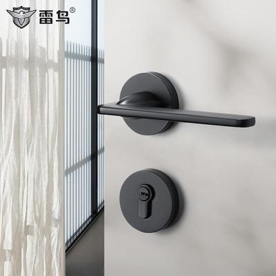 雷鸟黑门锁用室内卧29金色隐室静音房间门色锁卫生间简金约分体锁