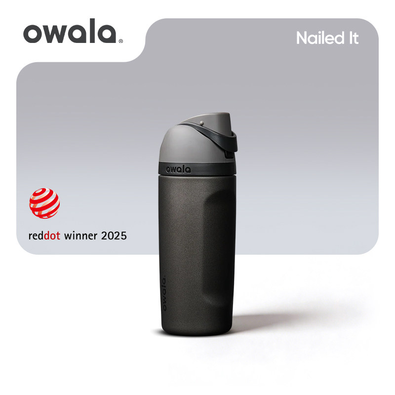 OWALA水杯不锈钢保温杯吸管杯弹盖外出男女生儿童杯子保冷随行杯