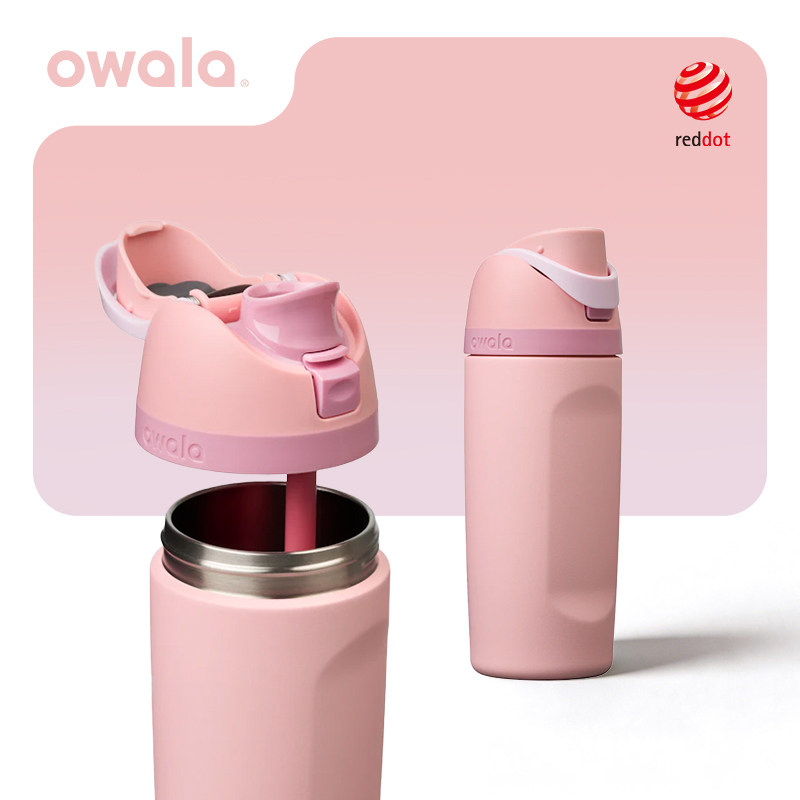 Owala保温杯吸管杯新款不锈钢水瓶高颜值水壶大容量弹盖车载水杯