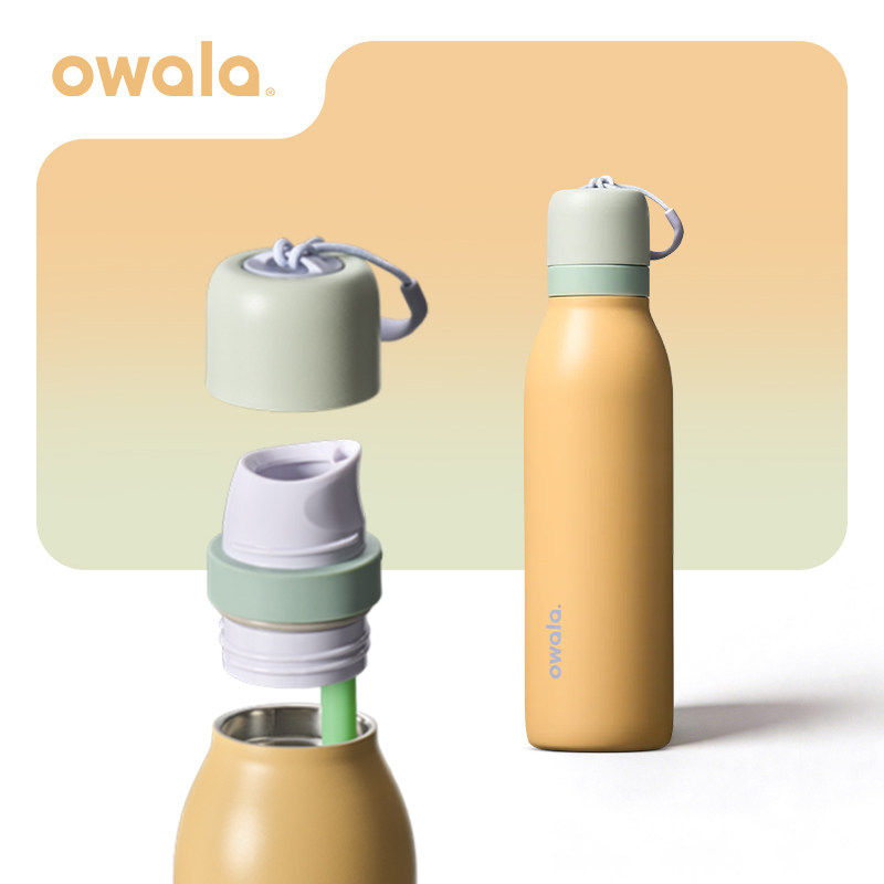 Owala保温杯不锈钢旋盖图片