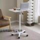 滑式 小型作台站立移动电脑办公书桌降轮旋转升小桌子OVS床工边桌
