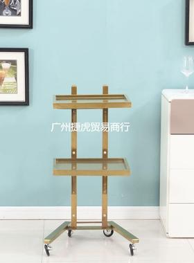 发廊不锈钢车理ALAL1002发烫染车工具美发具手推车剪发工折叠推车