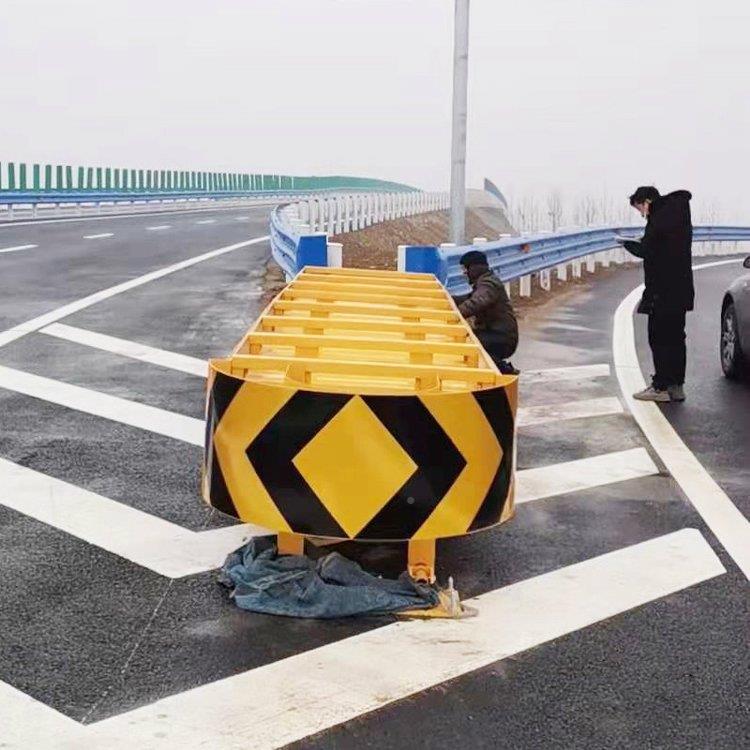 路公可路向缓冲防撞垫高速公冲撞减震预应力防UON撞护栏隧道分导