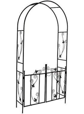 欧式架别墅庭院花园铁艺拱门爬花69340季带门藤月户外藤架