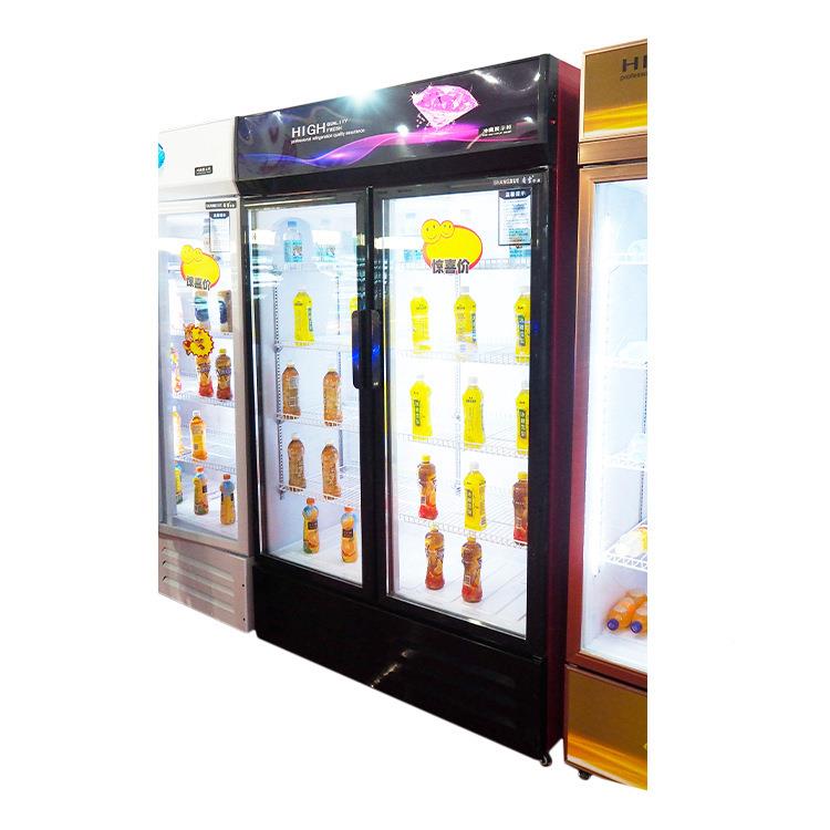 单酒门冷藏展示柜双啤门立式超冷饮商用冰箱IWK市可乐饮料柜柜