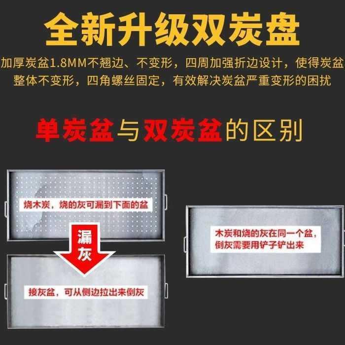 烧烤商用奥气越南烤鸡炉旋转QOR自动滚无烟摇煤车木炭尔良摇滚燃