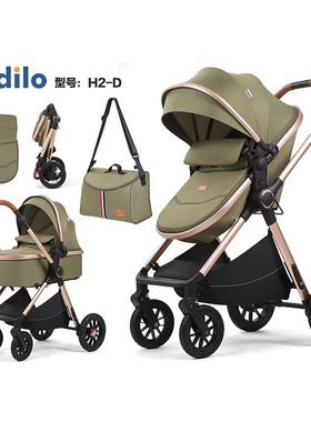 Kdilo婴宝儿车多功i能睡篮宝推车坐可PXA躺新生高可景观儿童手推