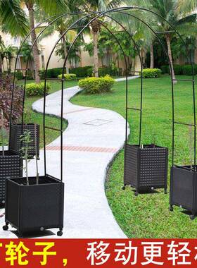 拱物形爬藤架子户外葡萄拱门花花植攀爬花园71271庭院种植架箱子