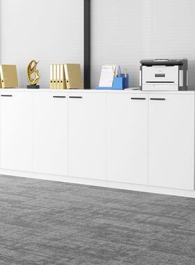 件矮柜墙办靠公落地储物文柜茶水柜子BG217小边柜木质柜办公室置