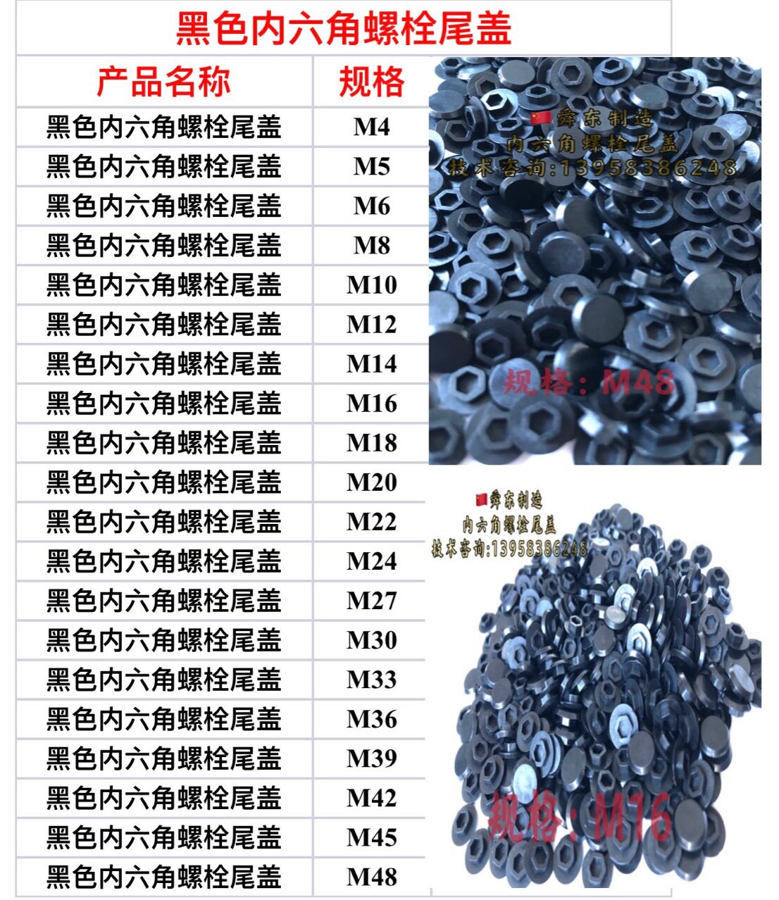 内六角螺丝防尘盖