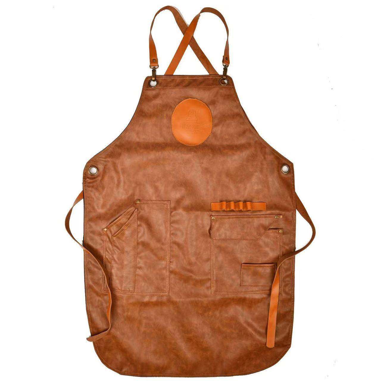 皮革PU围裙肩带真皮女软防皮防水油男士高档围11.7做腰饭厨师工作,家庭/个人清洁工具,围裙套装,淘宝优惠券,粉丝福利购,淘宝优惠卷
