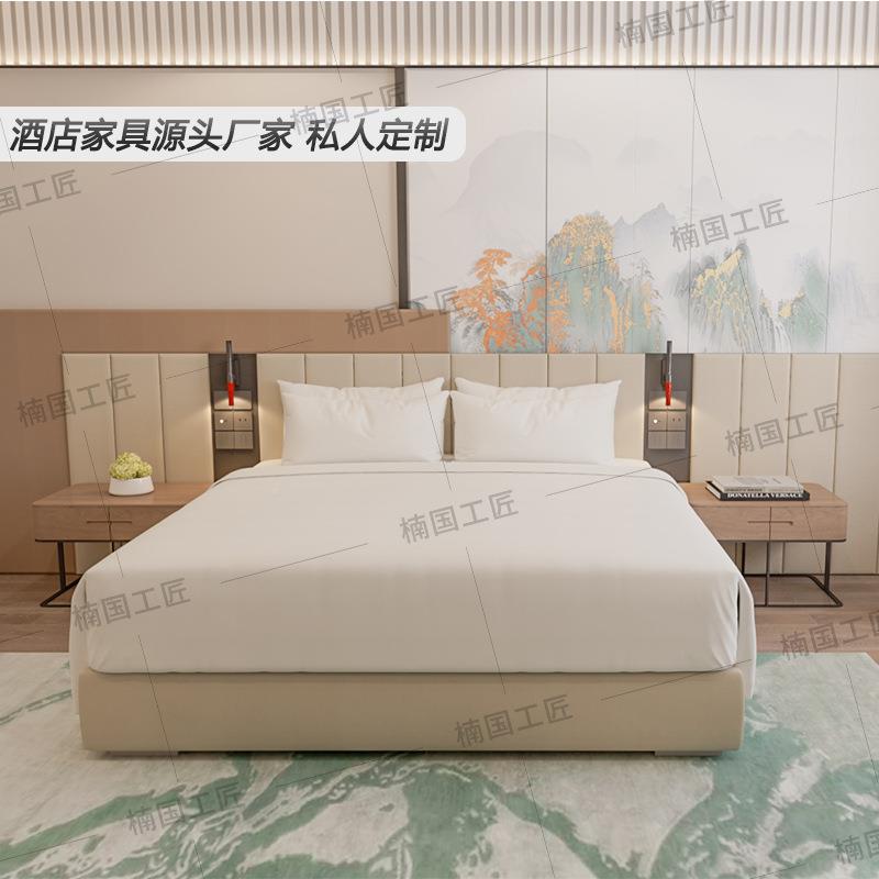酒店家具标间1111套定制宾全馆民宿床屏箱电视翻墙沙发床头柜新改