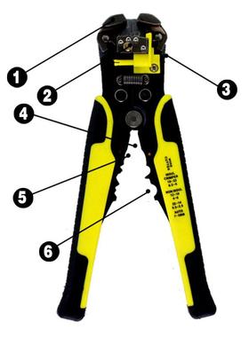组合压套装线钳压接0.1-剥6NLSmm2调压范围端子轮压棘线钳套装线