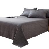 SCHxy大床单250tx270纯棉加加大加宽老粗布单纯色床加厚密灰色男