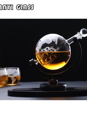 帆醒酒瓶创意玻璃威忌酒TXK酒瓶850船m士l红酒醒器轻奢