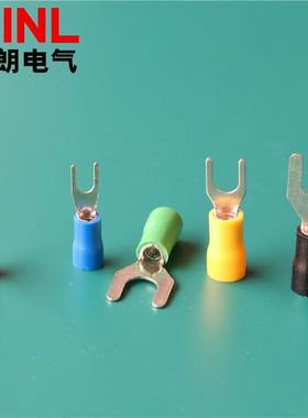 SV1.256-耳4/5/6/8Y型雾锡铜5线SV3.-叉型接ARL线端子冷压端头U型