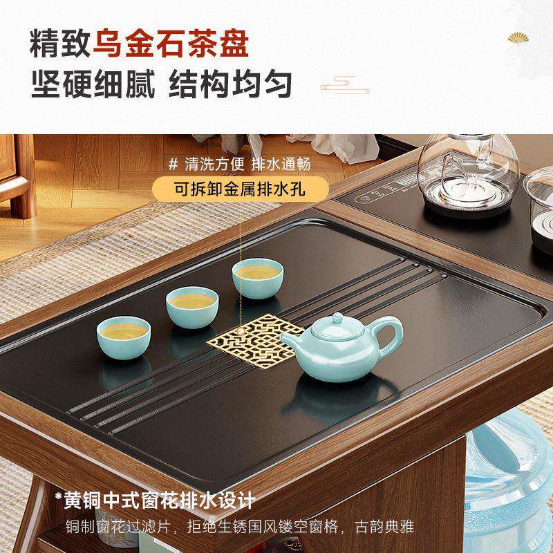 阳台小茶桌可厅移几动台茶水柜沙发茶边小户型家用360功夫小茶几