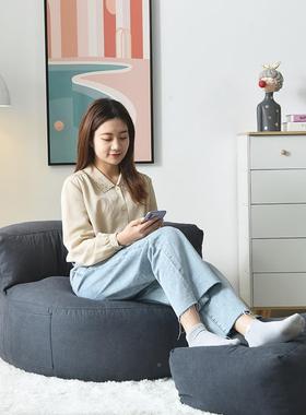 厂单人小沙发榻榻米豆舒适沙发包意阳台创懒人沙发家96697豆袋