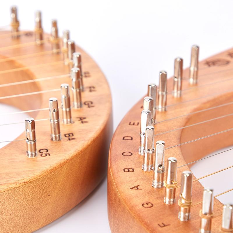 莱琴1雅9弦1音小竖琴7音10弦lyYAHe琴里尔琴里拉琴便携式6r乐器